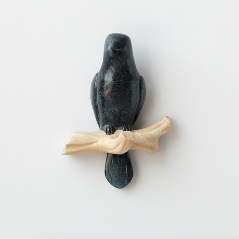 Decorative Bird Wall Hook - No Drill Key & Coat Hanger for Hallway Entrance