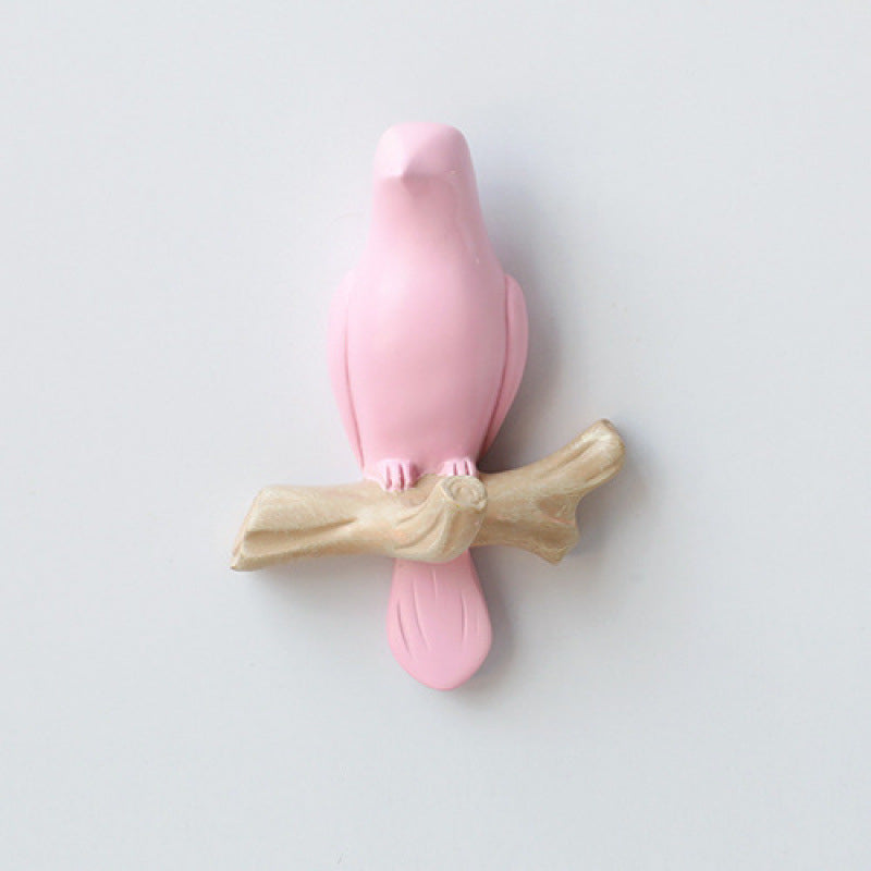 Decorative Bird Wall Hook - No Drill Key & Coat Hanger for Hallway Entrance